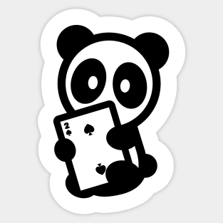 Panda Big Two 13 Bambu Brand Chinese Card Game Poker Gamble Spade Sticker